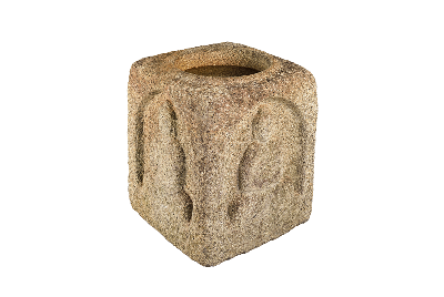 Four-Sided Buddha Stone Basin